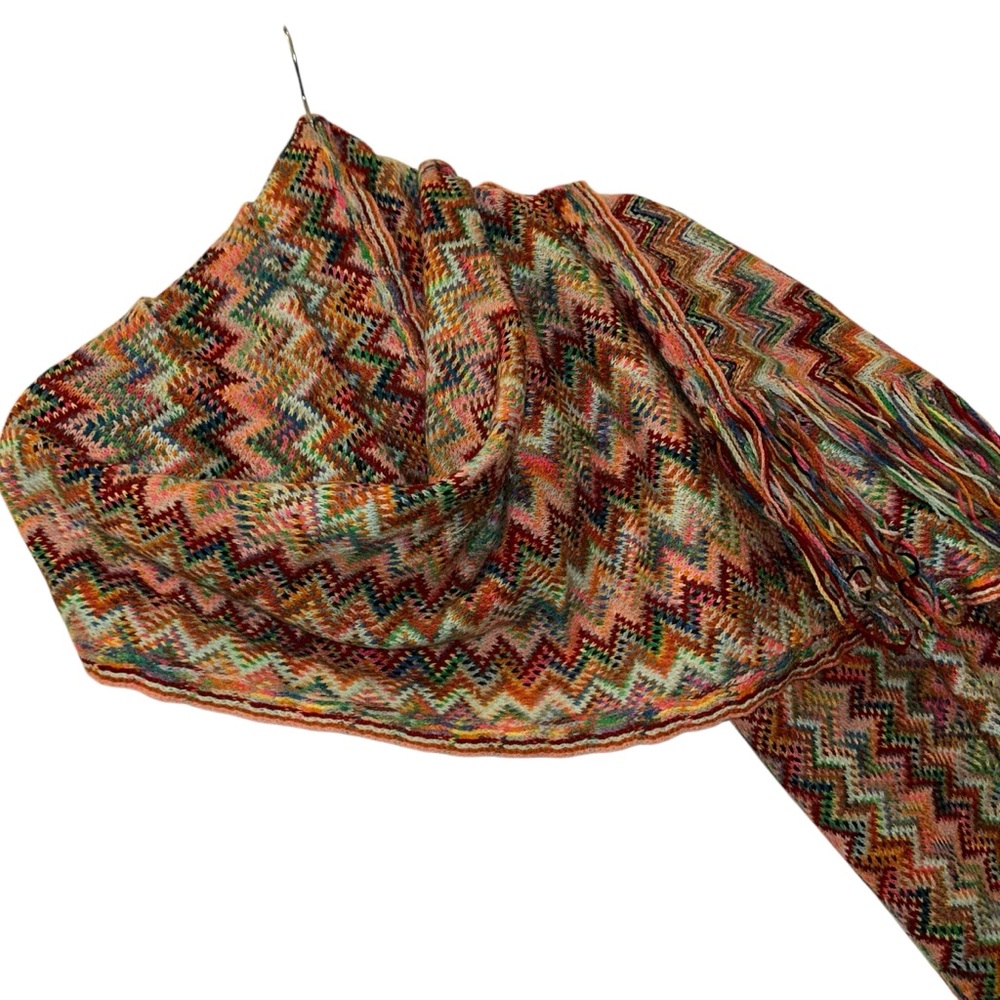 Cejon Multicolor Zigzag Scarf - Picture 3 of 4